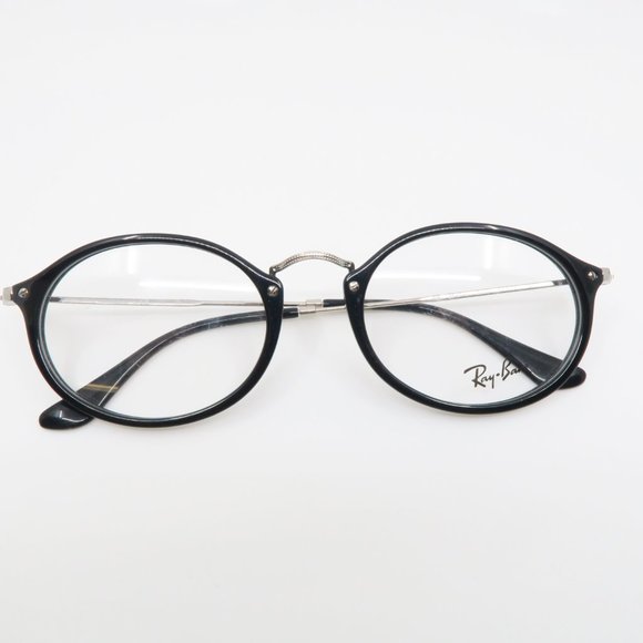 Ray-Ban RB 2547-V 2000 Unisex Round Black - Picture 5 of 6